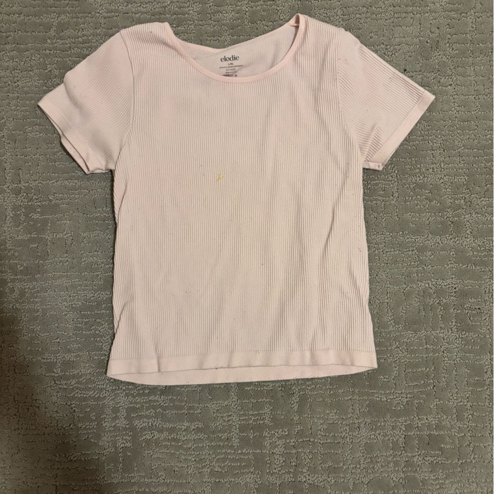 Elodie Ribbed Cropped Shirt size L/XL